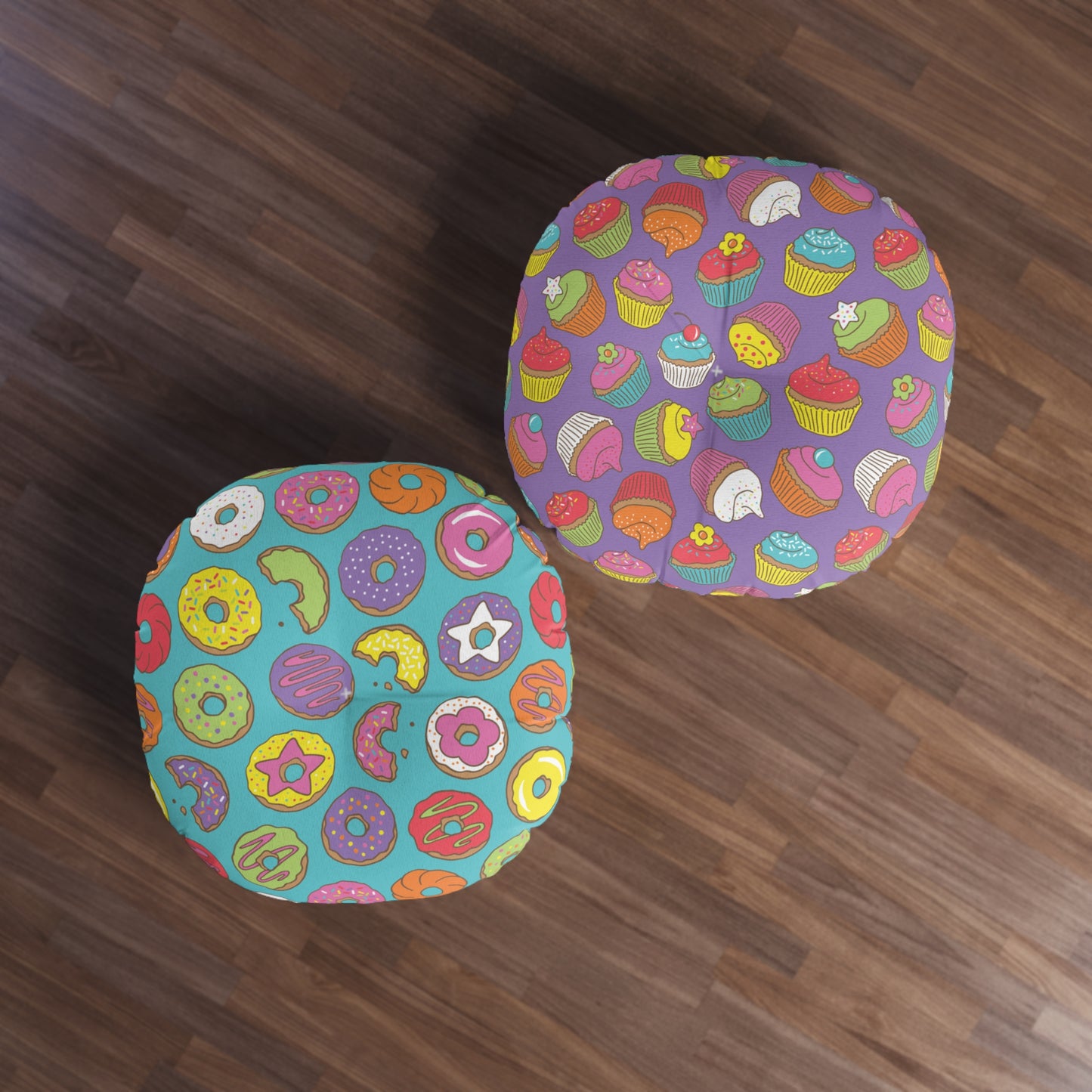 Tufted 2-sided Floor Pillow