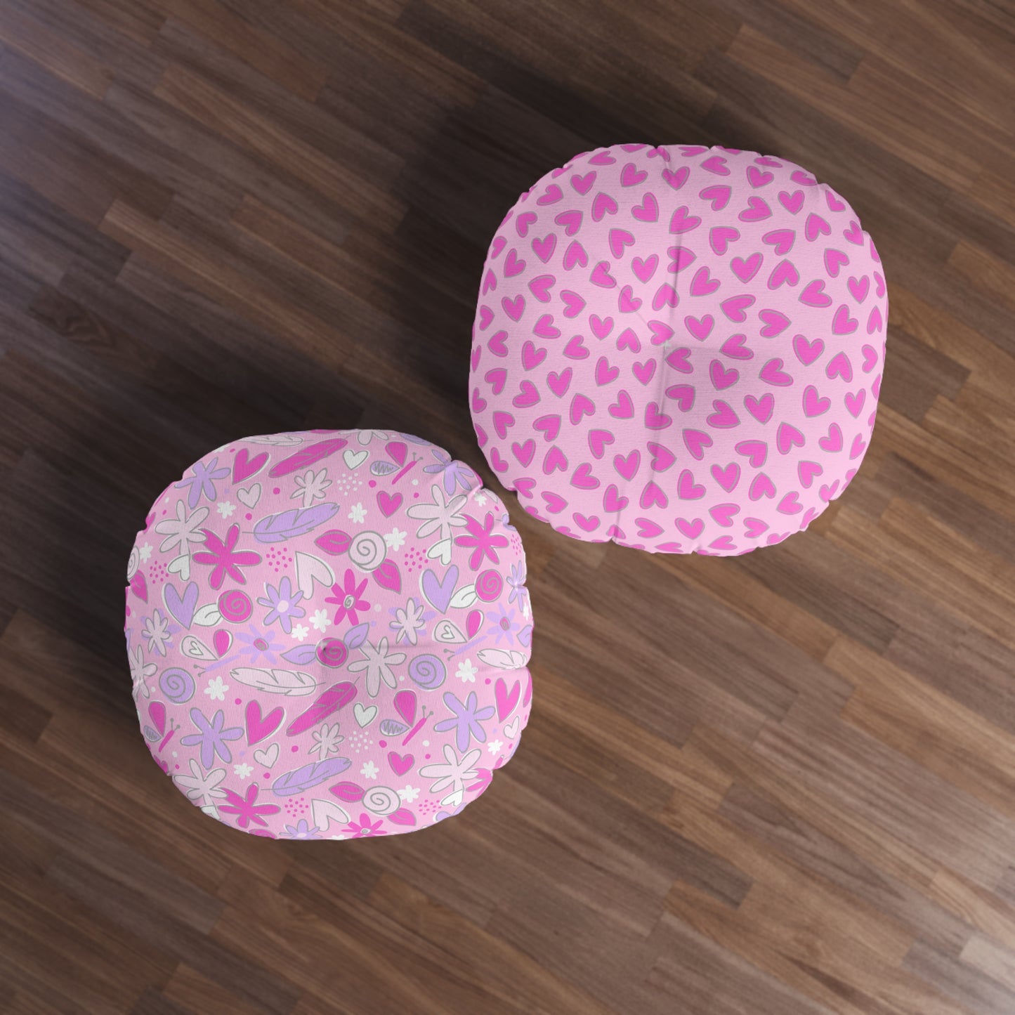 Tufted 2-sided Floor Pillow