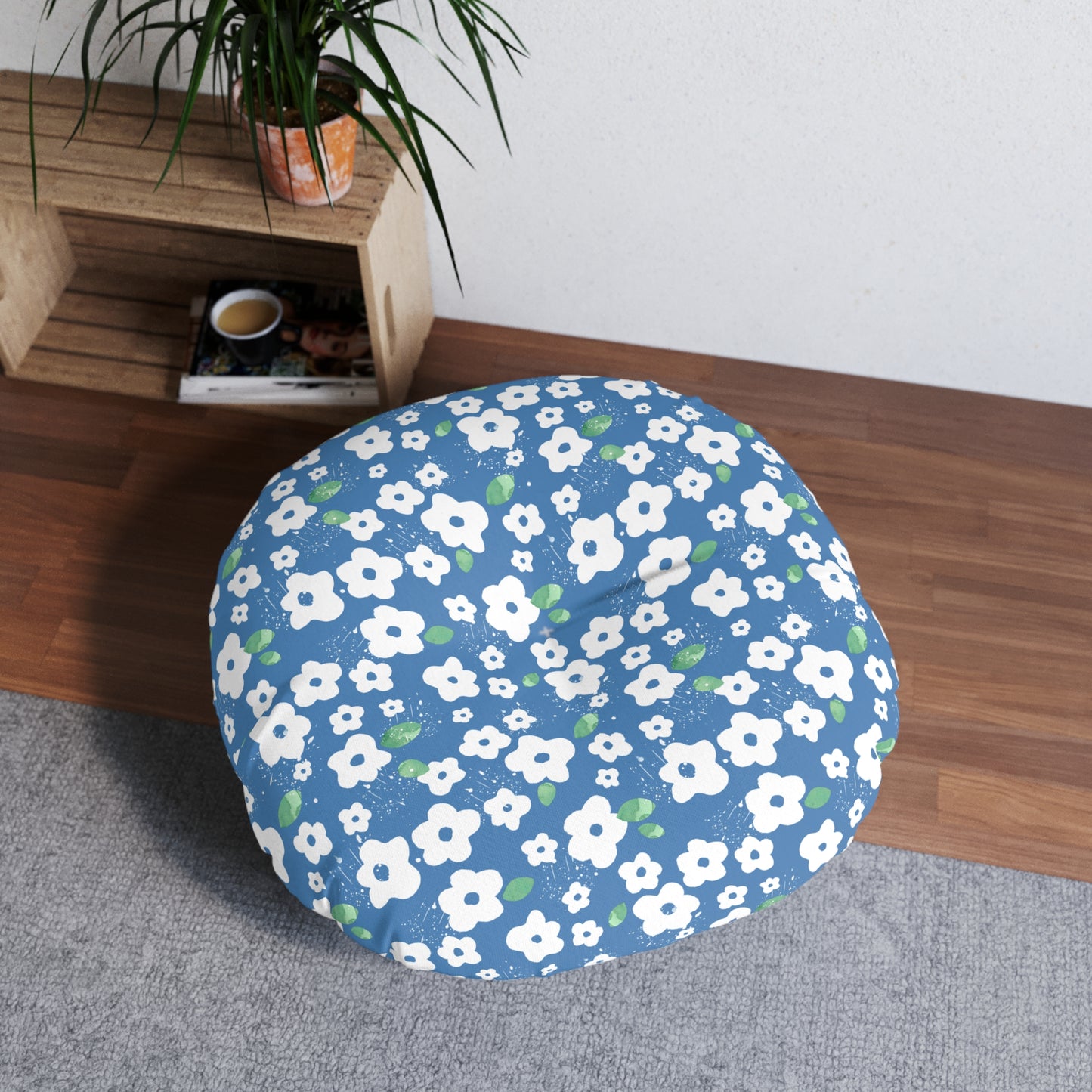 Tufted 2-sided Floor Pillow