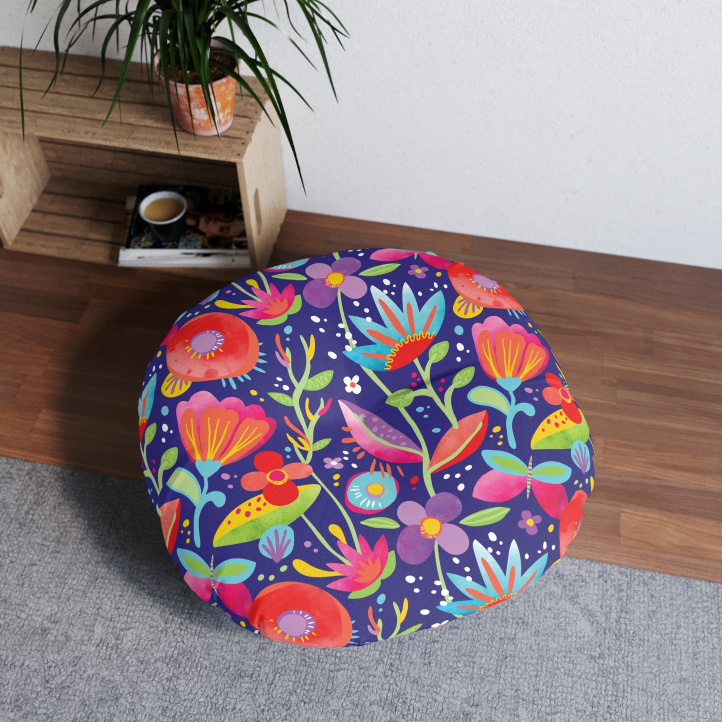 Tufted 2-sided Floor Pillow
