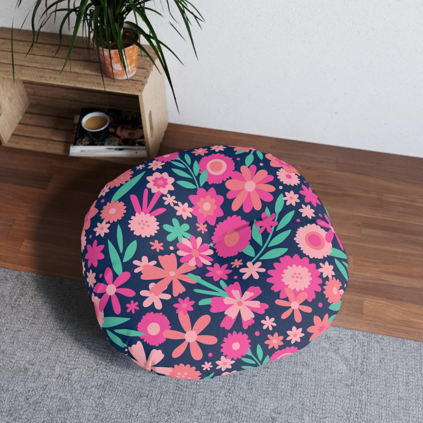 Tufted 2-sided Floor Pillow