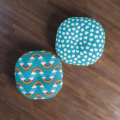 Tufted 2-sided Floor Pillow