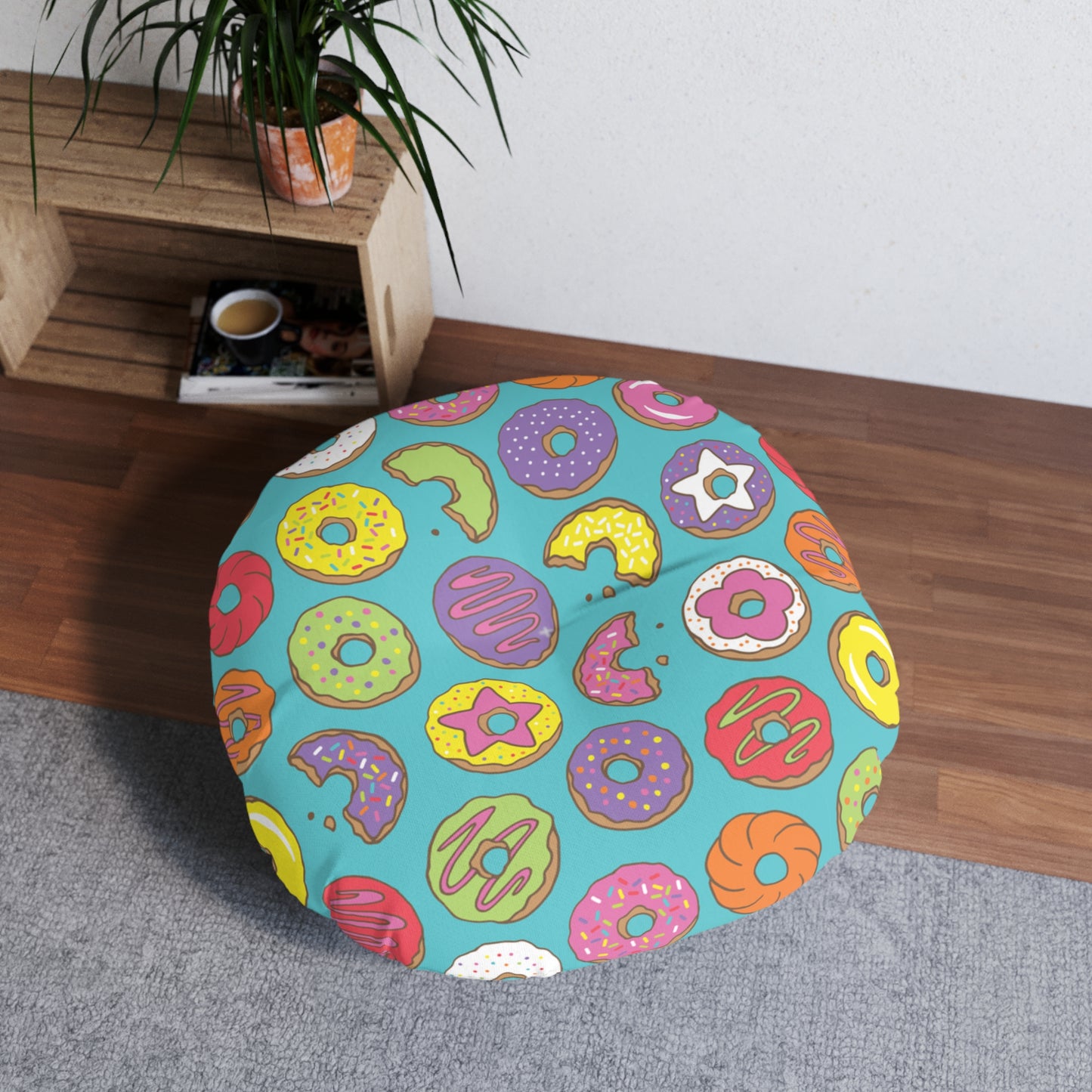 Tufted 2-sided Floor Pillow